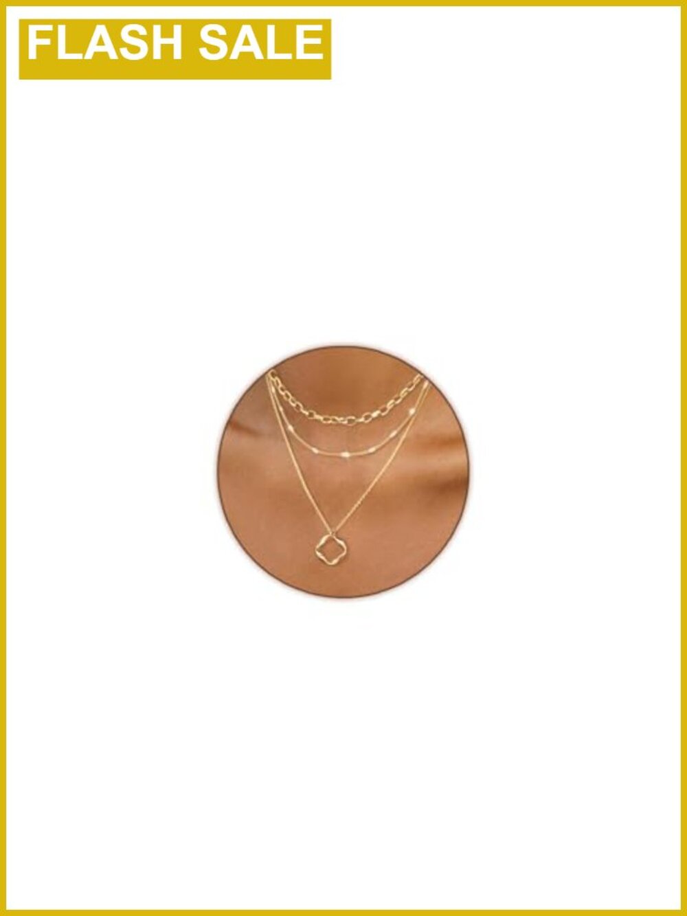 14k Gold Plated Layered Necklace Set 3 Dainty Stackable Choker Pendant